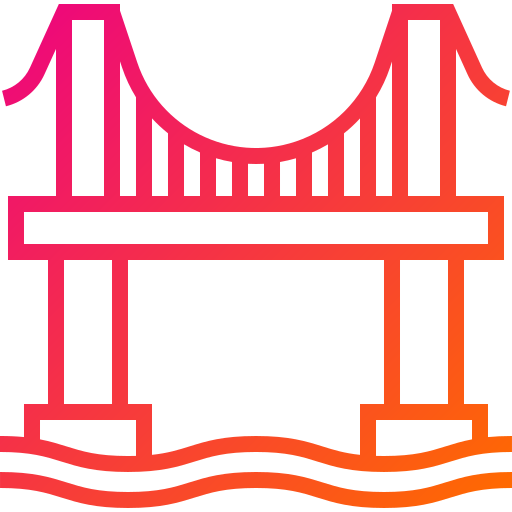 ponte Generic gradient outline icona