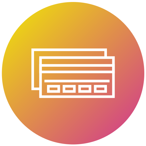 Credit card Generic gradient fill icon