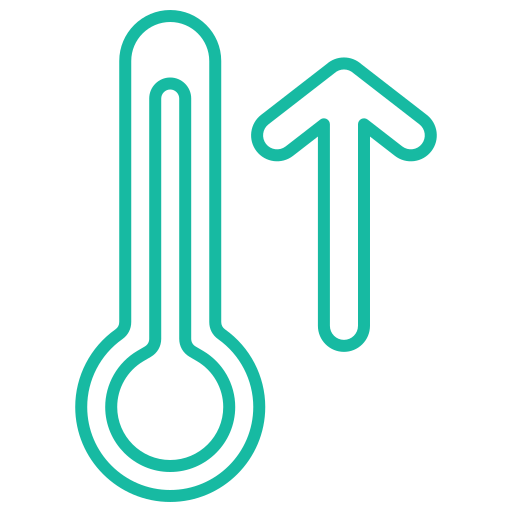 High temperature Generic color outline icon