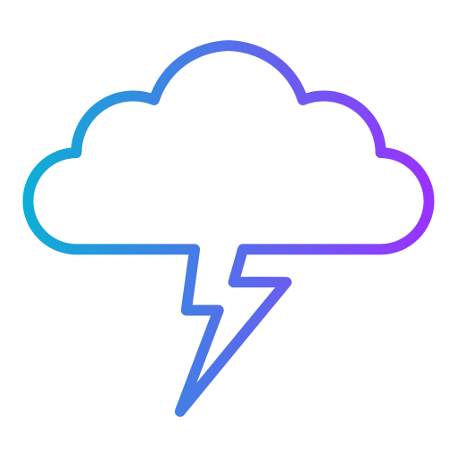 Thunder Generic gradient outline icon