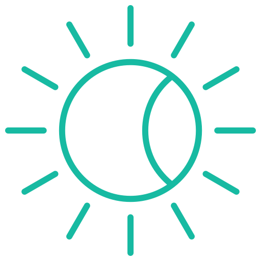 Solar eclipse Generic color outline icon