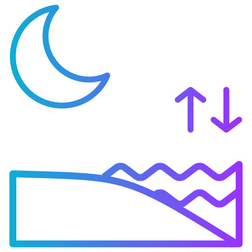 tide Generic gradient outline icon