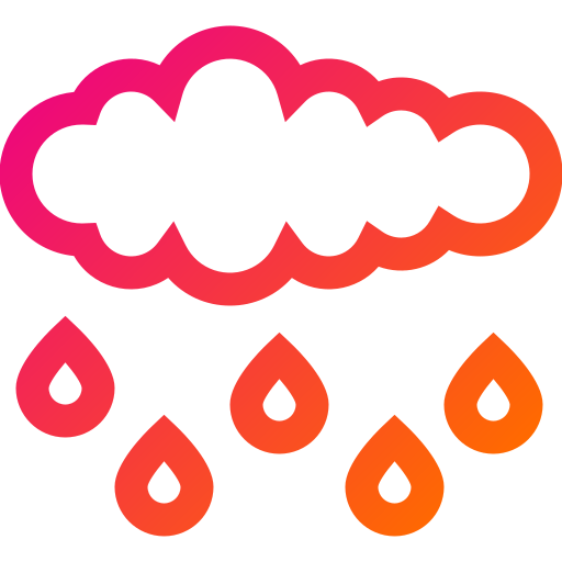 Acid rain Generic gradient outline icon