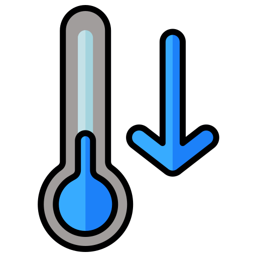 温度低下 Generic color lineal-color icon
