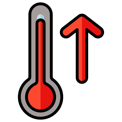 High temperature Generic color lineal-color icon