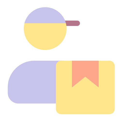 배달부 Generic color fill icon