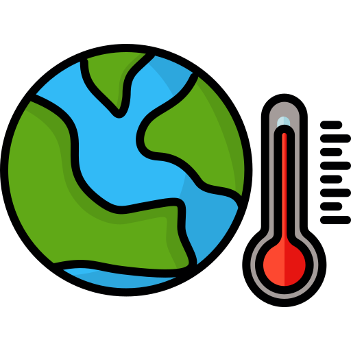Глобальное потепление Generic color lineal-color иконка