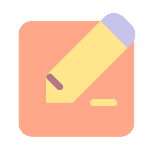 Write letter Generic color fill icon