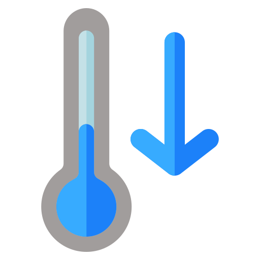 Temperature drop Generic color fill icon