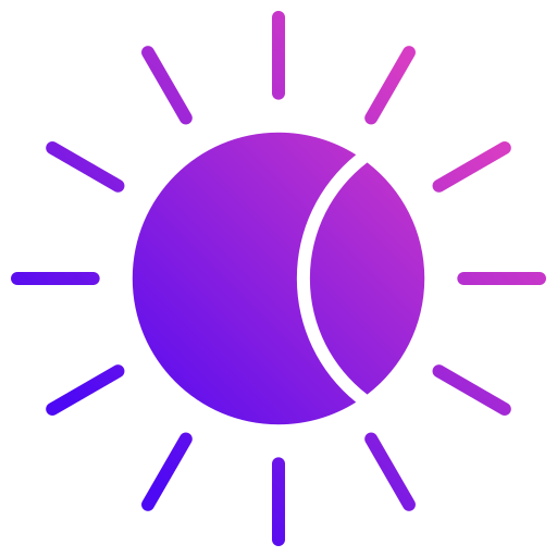 日食 Generic gradient fill icon