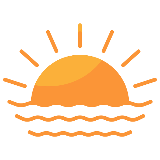 Sunset Generic color fill icon