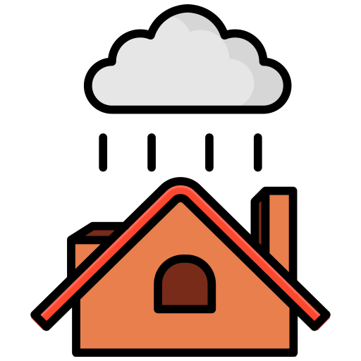 deszczowa chmura Generic color lineal-color ikona