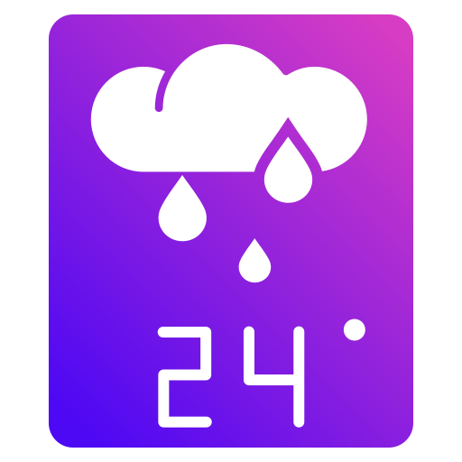 Weather forecast Generic gradient fill icon