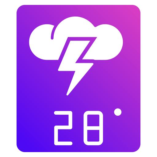 Weather forecast Generic gradient fill icon