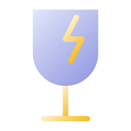 gebroken glas Generic gradient fill icoon