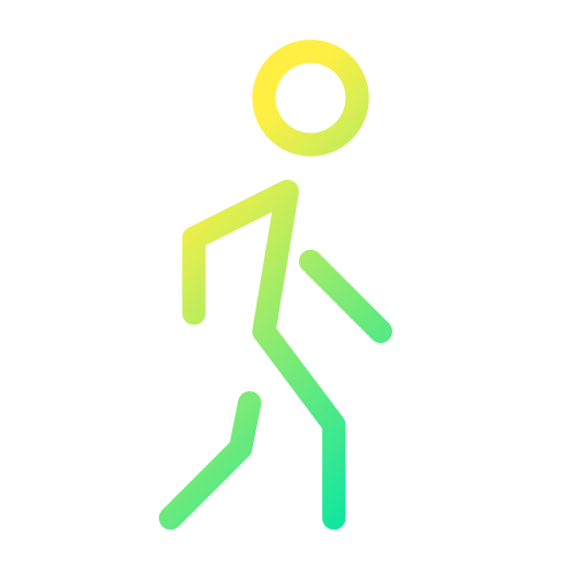 Walking man Generic gradient outline icon