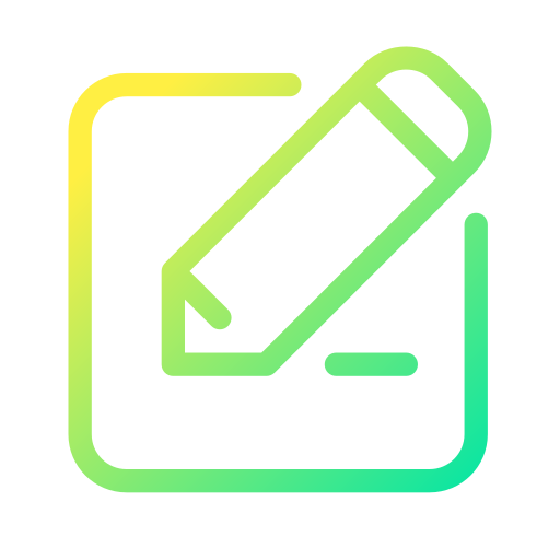 Write letter Generic gradient outline icon