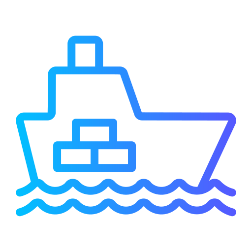 bateau cargo Generic gradient outline Icône