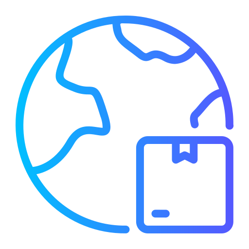 Global delivery Generic gradient outline icon