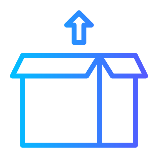 Open box Generic gradient outline icon