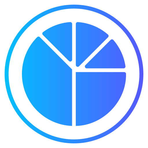 Pie char Generic gradient fill icon