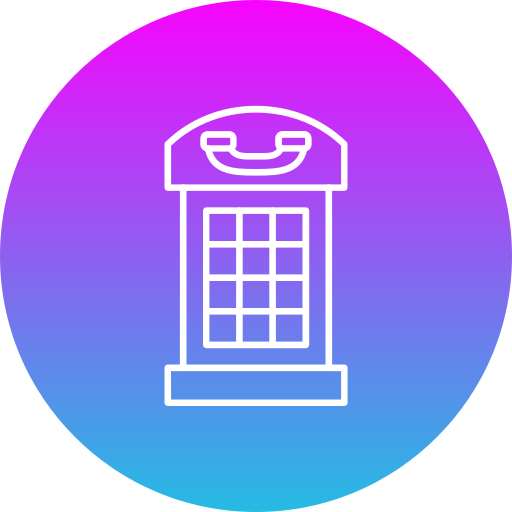 Telephone booth Generic gradient fill icon