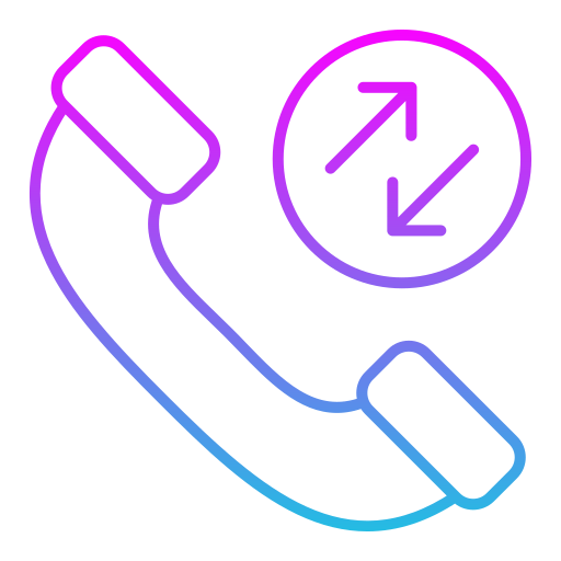 Call transfer Generic gradient outline icon