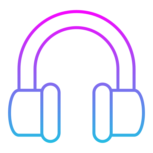 Headphone Generic gradient outline icon