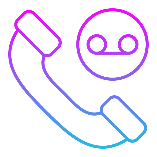 Recorded call Generic gradient outline icon