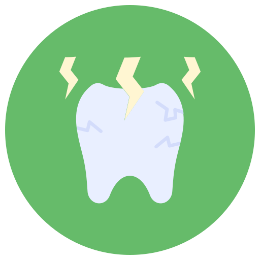 ból zęba Generic color fill ikona