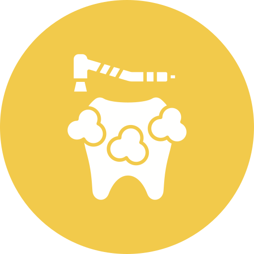 pulizia dei denti Generic color fill icona