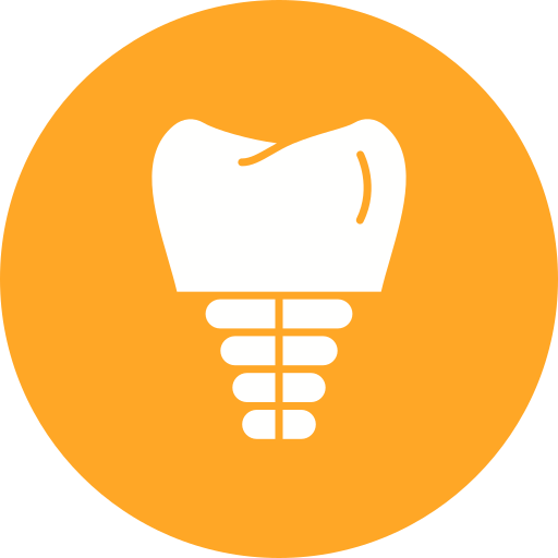 Dental implant Generic color fill icon