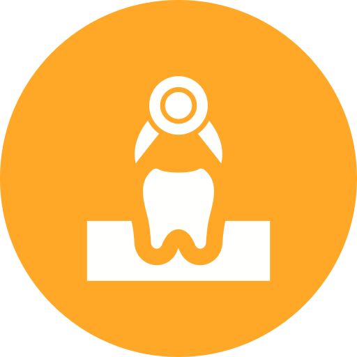 Tooth extraction Generic color fill icon