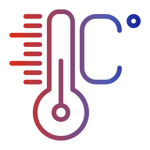 termómetro Generic gradient outline icono