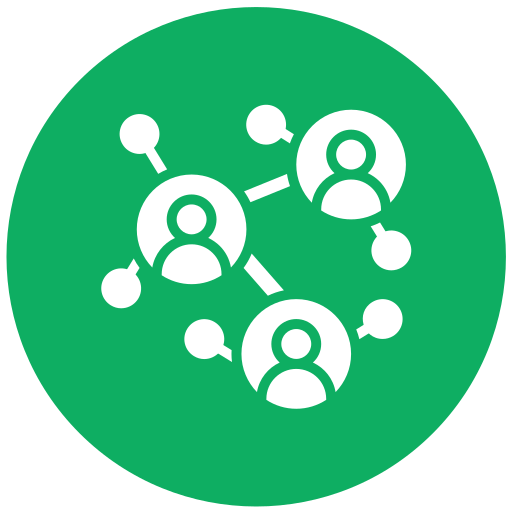 Business network Generic color fill icon