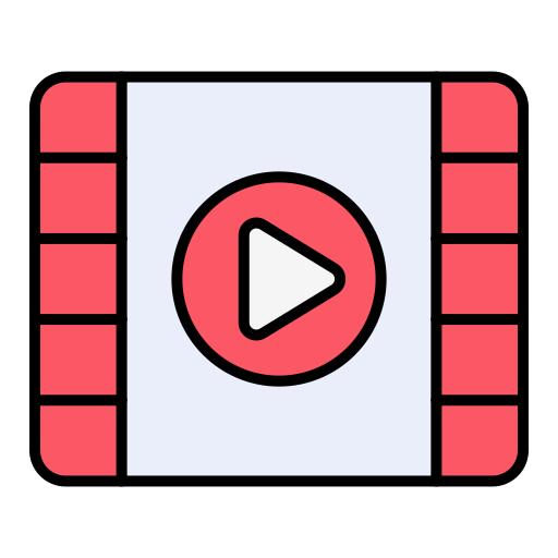 reproductor de video Generic color lineal-color icono