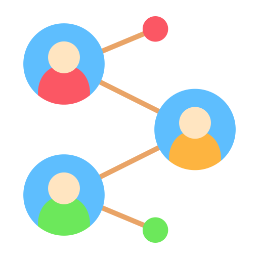 réseau Generic color fill Icône