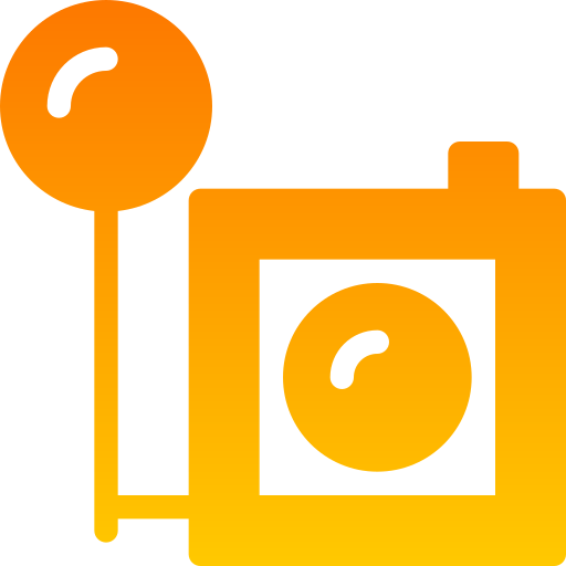 Retro camera Generic gradient fill icon