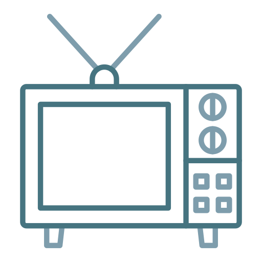 televisione Generic color outline icona