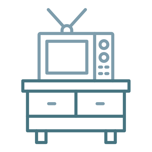 tv-standaard Generic color outline icoon