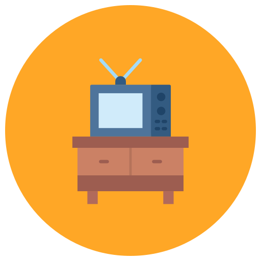 Tv stand Generic color fill icon