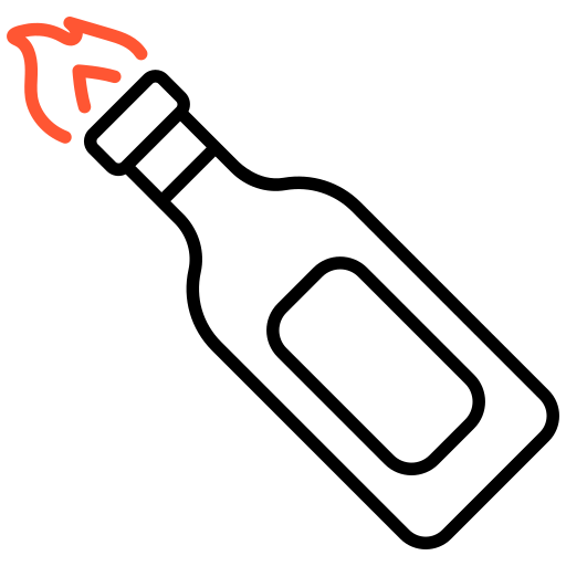 coctel molotov Generic color outline icono