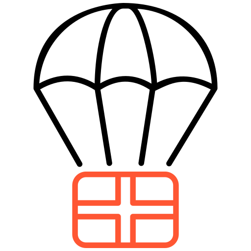 パラシュート Generic color outline icon