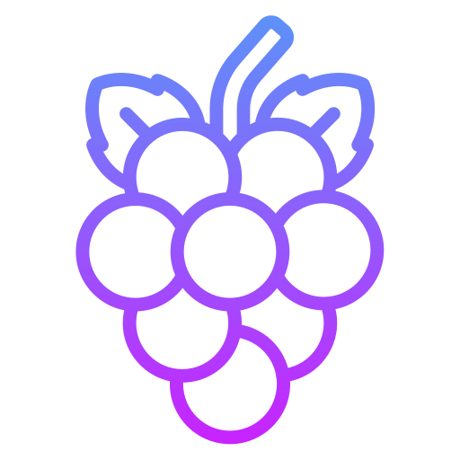druiven Generic gradient outline icoon