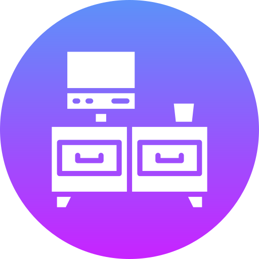 tv 테이블 Generic gradient fill icon