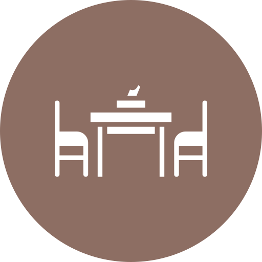 Dinning table Generic color fill icon