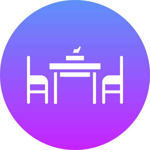 Dinning table Generic gradient fill icon