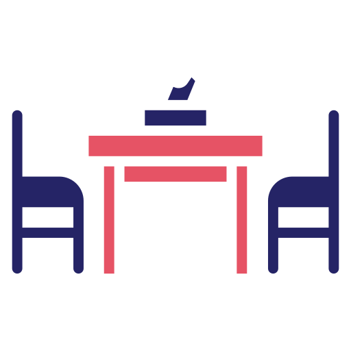 Dinning table Generic color fill icon