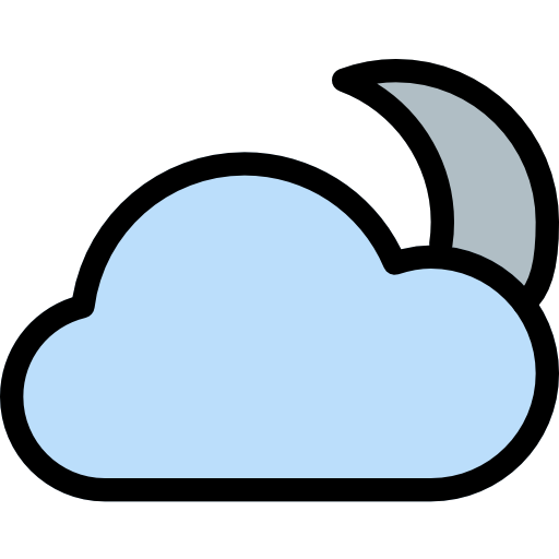 wolk Pixel Perfect Lineal Color icoon