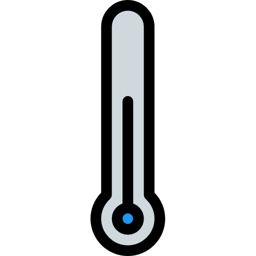 temperatura Pixel Perfect Lineal Color ikona